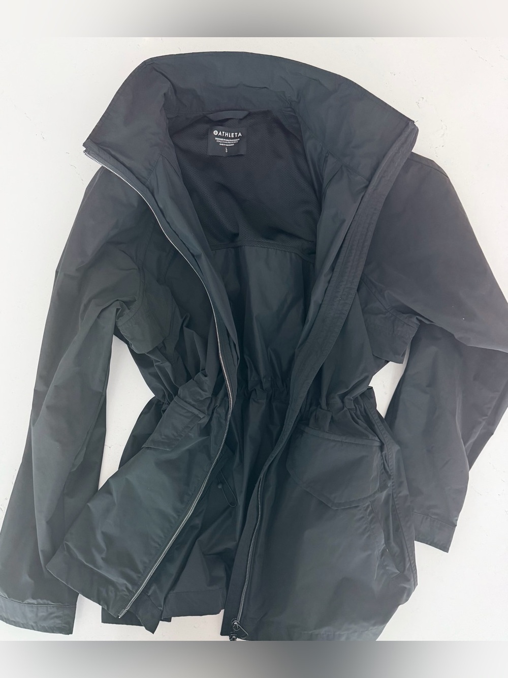 Athleta Black Cinch-Waist Jacket